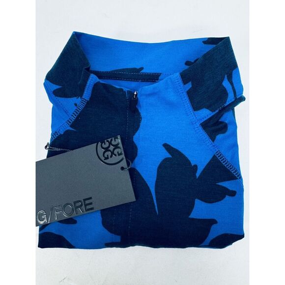 NWT G/Fore Luxe 1/4 Zip Golf Pullover Mid Layer Racer Blue SMALL $149 - Picture 7 of 9